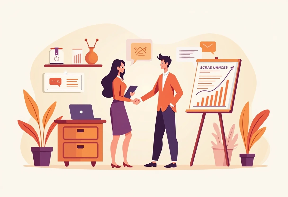 Sales strategy meeting